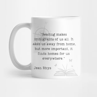 Jean Rhys Reading Quote Mug